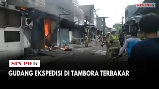 Gudang Ekspedisi di Tambora Terbakar