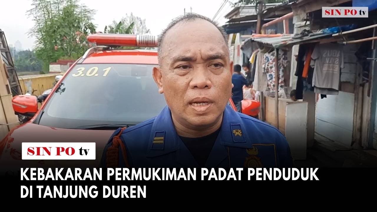 Kebakaran Permukiman Padat Penduduk Di Tanjung Duren