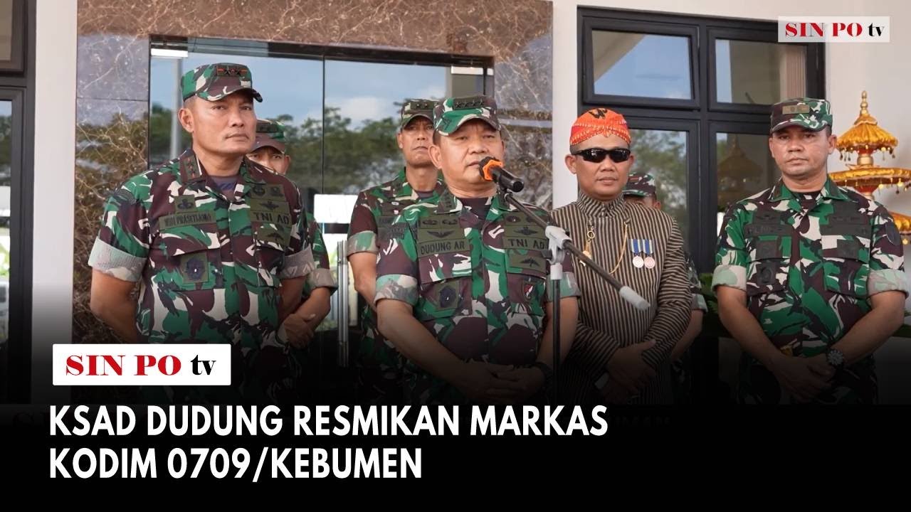 KSAD Dudung Resmikan Markas Kodim 0709/Kebumen