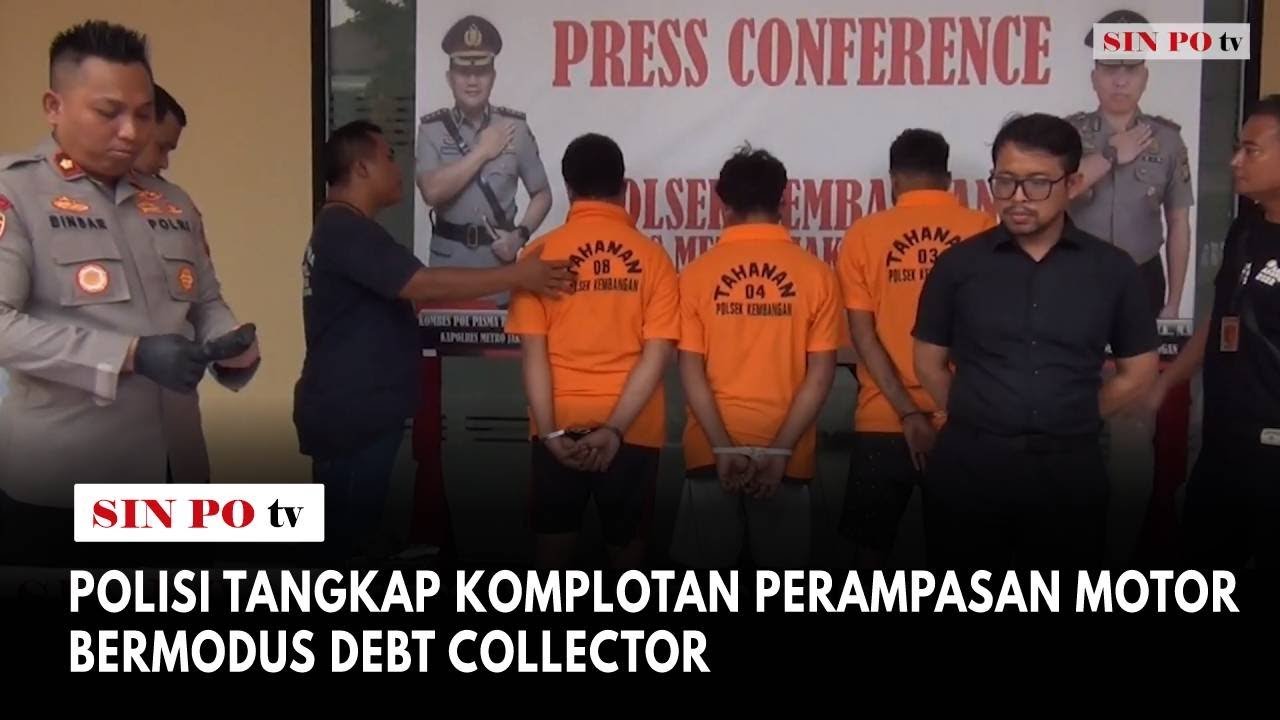 Polisi Tangkap Komplotan Perampasan Motor Bermodus Debt Collector