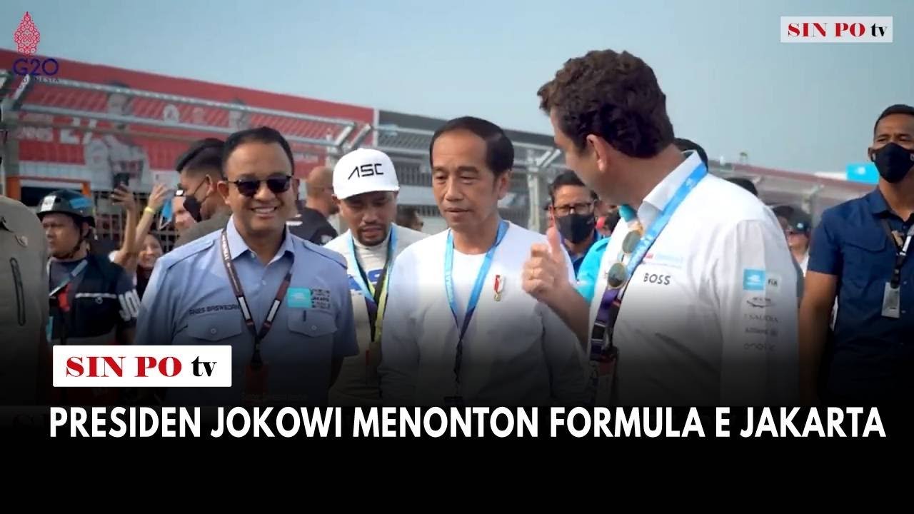 Presiden Jokowi Menonton Formula E Jakarta