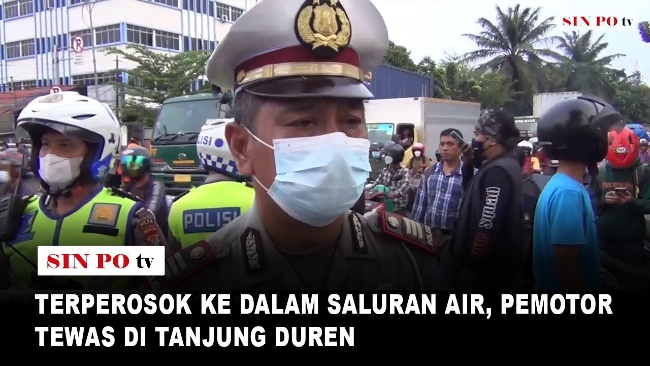 Terperosok Ke Dalam Saluran Air, Pemotor Tewas di Tanjung Duren