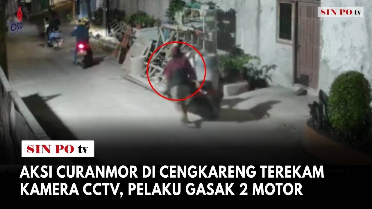 Aksi Curanmor Di Cengkareng Terekam Kamera CCTV, Pelaku Gasak 2 Motor