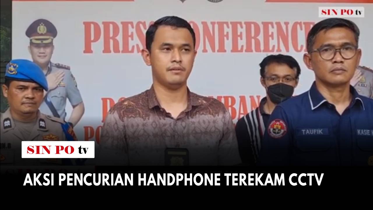 Aksi Pencurian Handphone Terekam CCTV