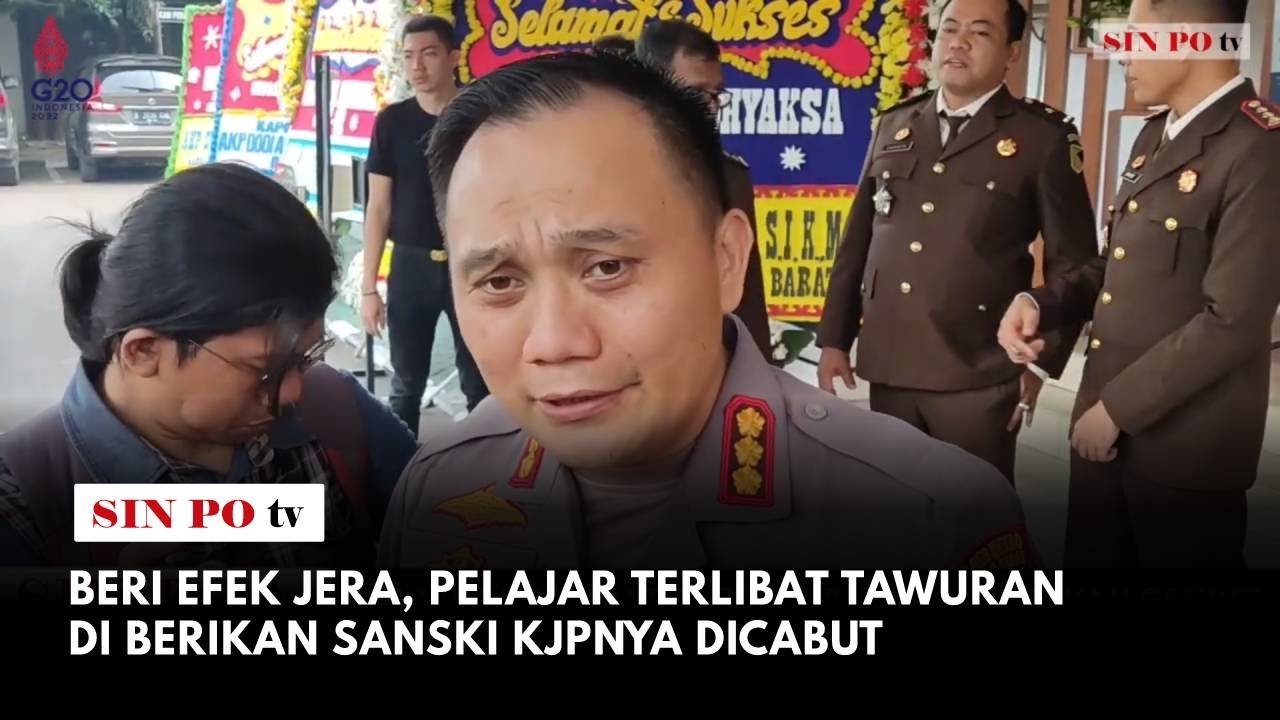 Beri Efek Jera, Pelajar Terlibat Tawuran Di Berikan Sanski KJPnya Dicabut