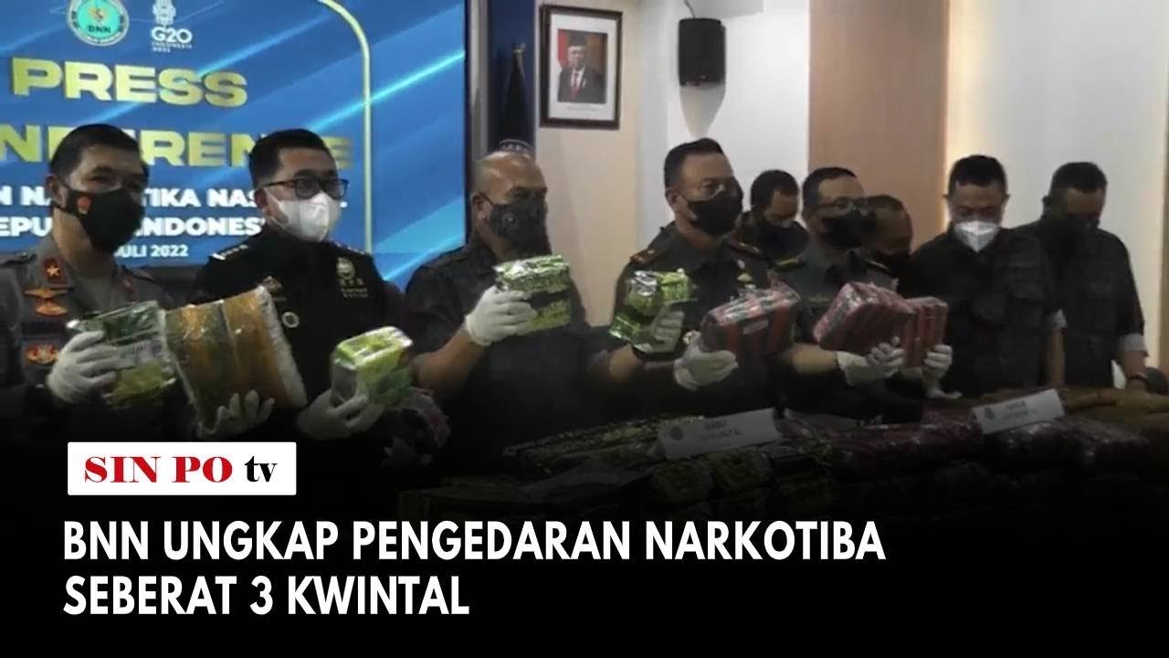 BNN Ungkap Pengedaran Narkotiba Seberat 3 Kwintal