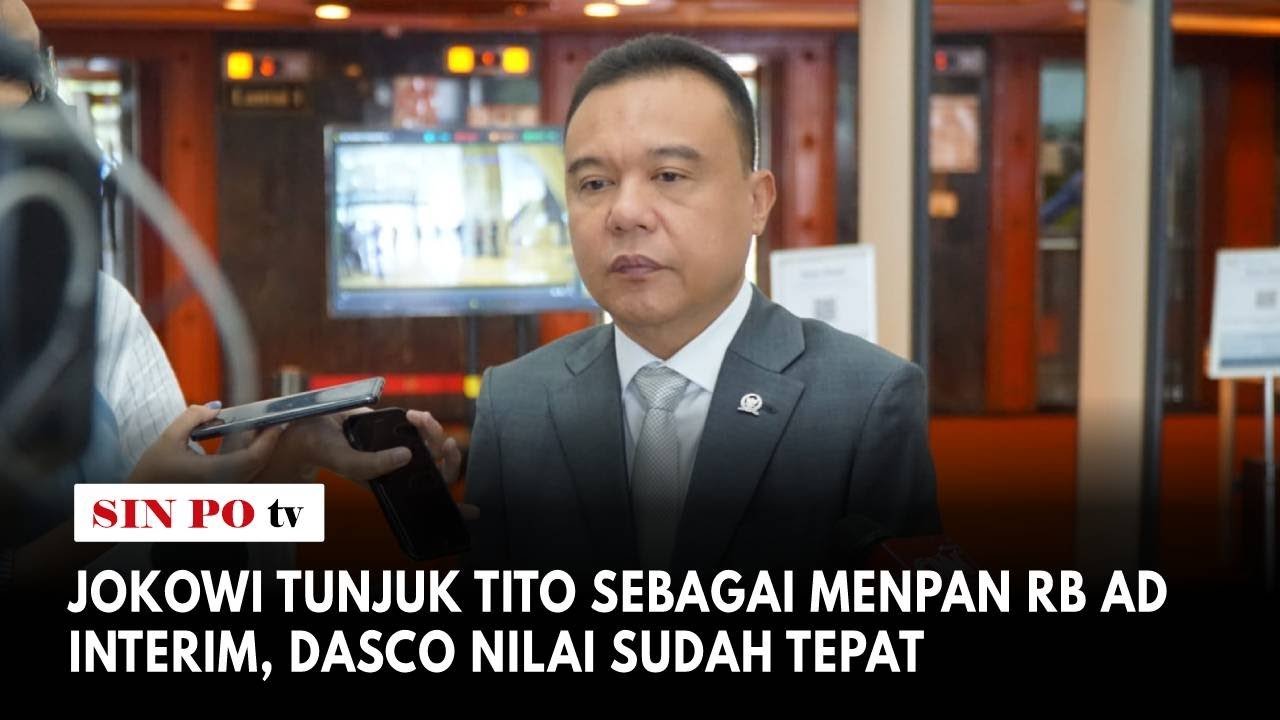 Jokowi Tunjuk Tito Sebagai Menpan RB AD Interim, Dasco Nilai Suda Tepat