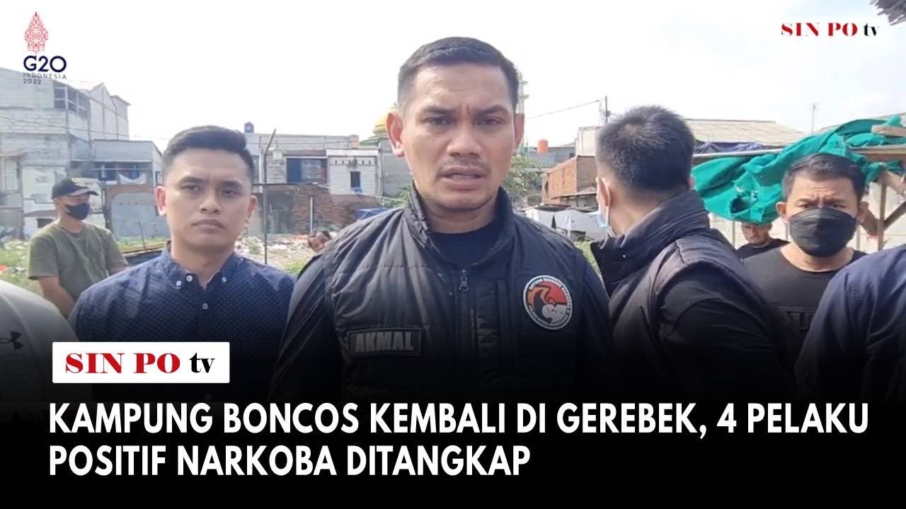 Kampung Boncos Kembali Di Gerebek, 4 Pelaku Positif Narkoba Ditangkap