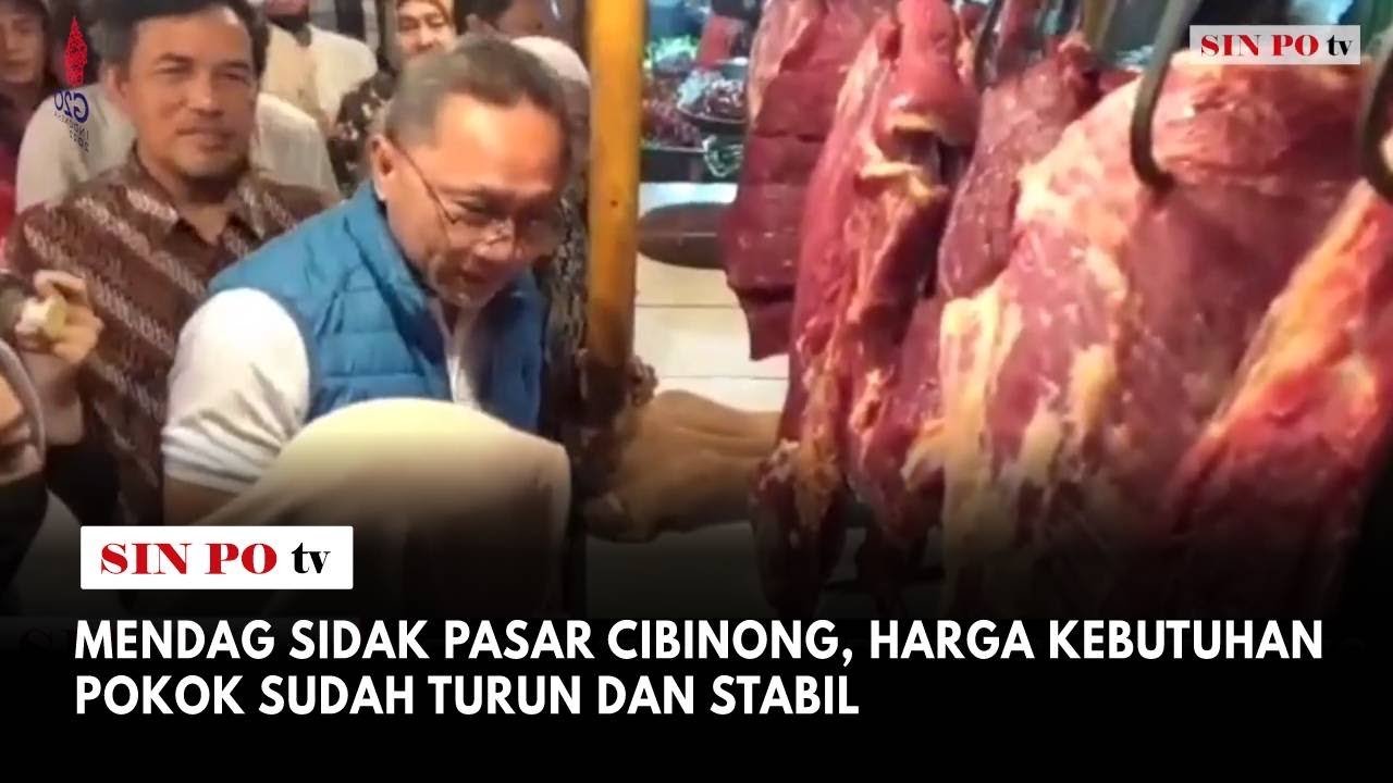 Mendag Sidak Pasar Cibinong, Harga Kebutuhan Pokok Sudah Turun Dan Stabil