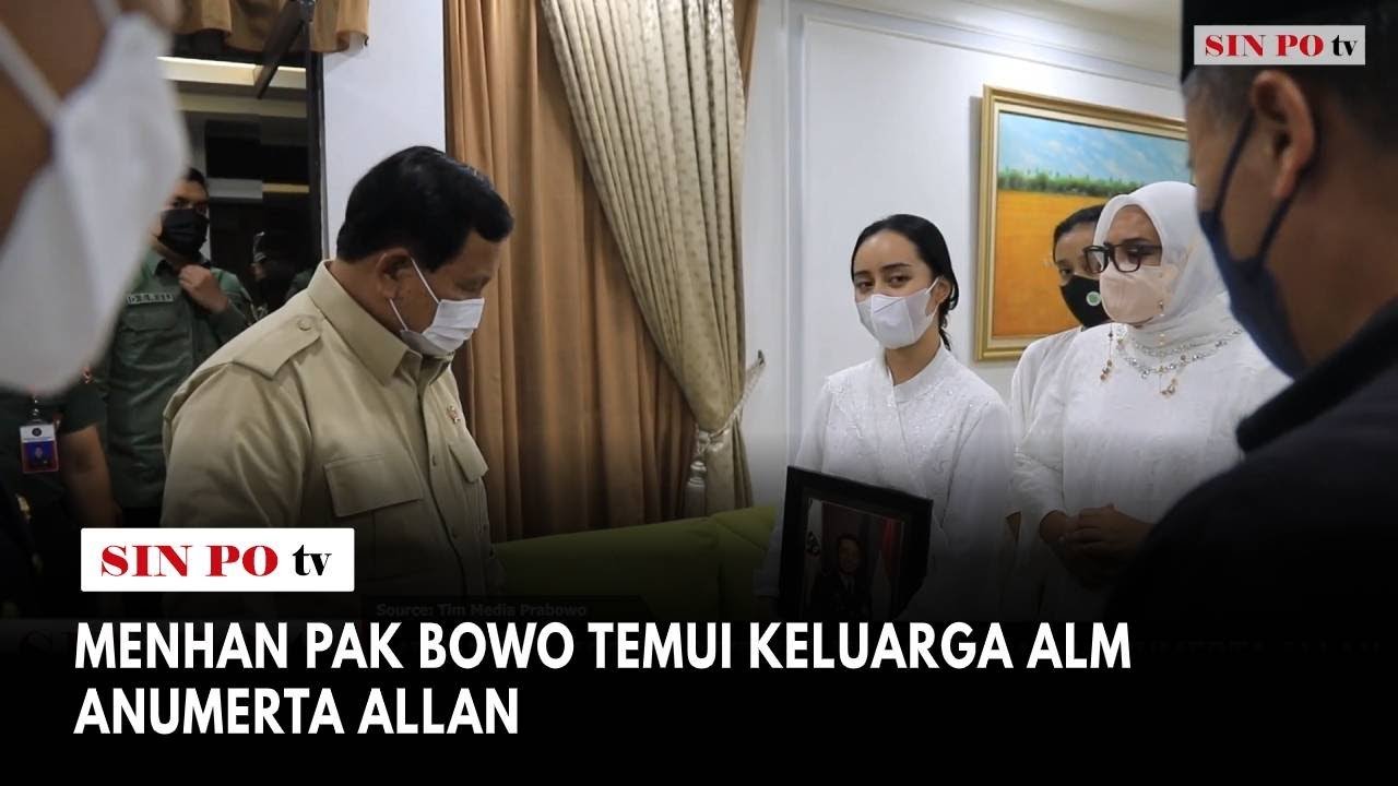 Menhan Pak Bowo Temui Keluarga Alm Anumerta Allan