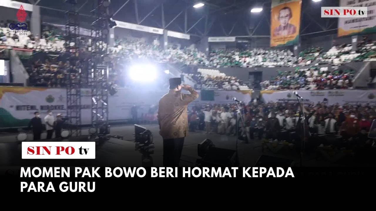 Momen Pak Bowo Beri Hormat Kepada Para Guru