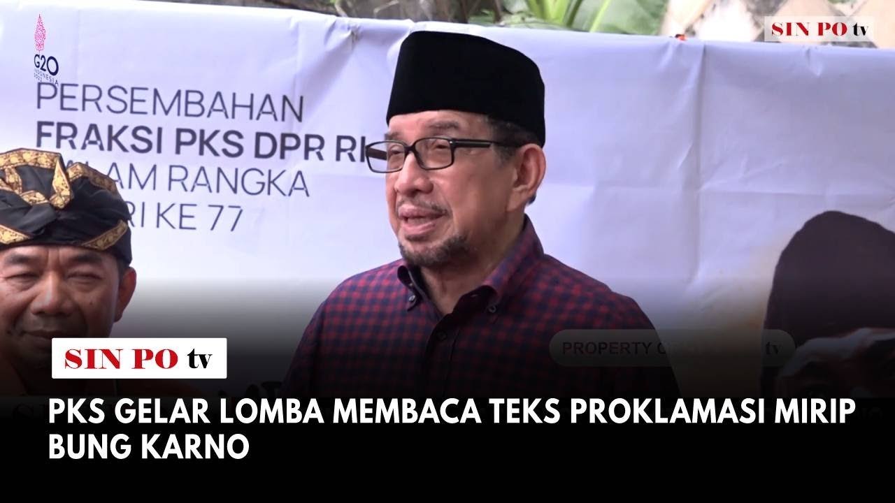 PKS Gelar Lomba Membaca Teks Proklamasi Mirip Bung Karno