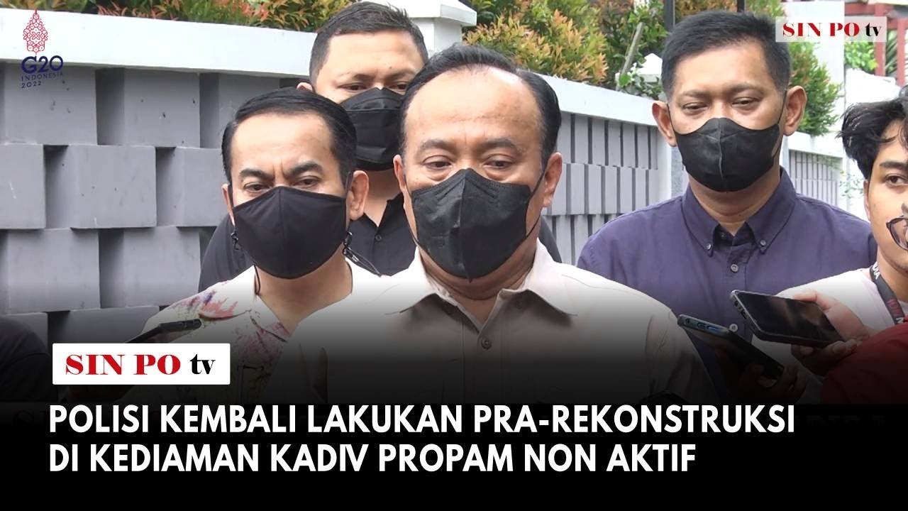 Polisi Kembali Lakukan Pra-Rekonstruksi Di Kediaman Kadiv Propam Non Aktif