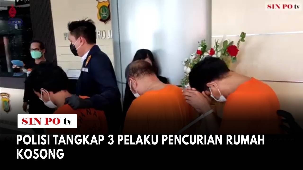 Polisi Tangkap 3 Pelaku Pencurian Rumah Kosong