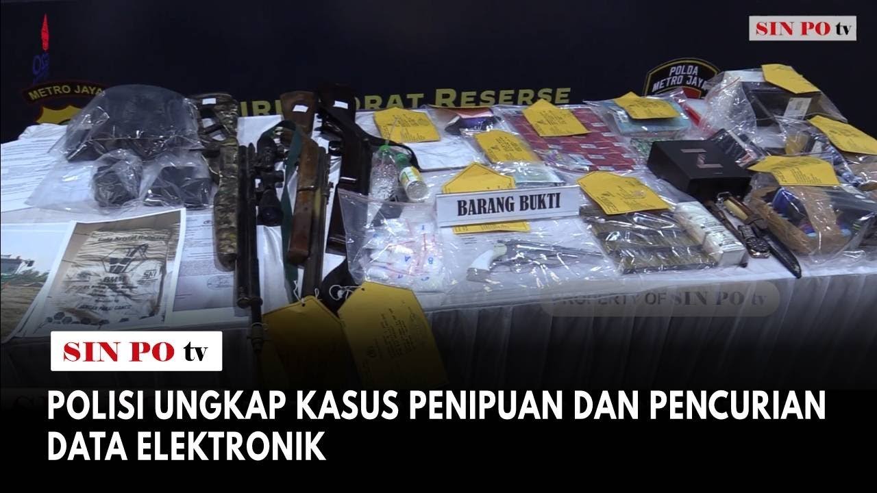 Polisi Ungkap Kasus Penipuan dan Pencurian Data Elektronik