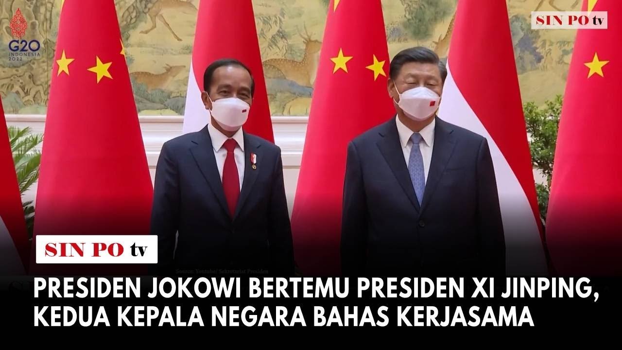 Presiden Jokowi Bertemu Presiden Xi Jinping, Kedua Kepala Negara Bahas Kerjasama