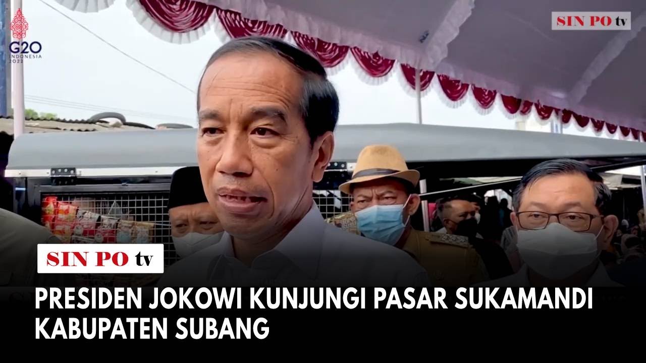 Presiden Jokowi Kunjungi Pasar Sukamandi Kabupaten Subang