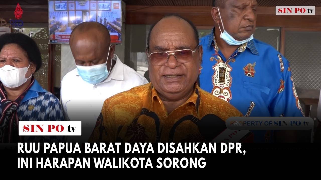 RUU Papua Barat Daya Disahkan DPR, Ini Harapan Walikota Sorong