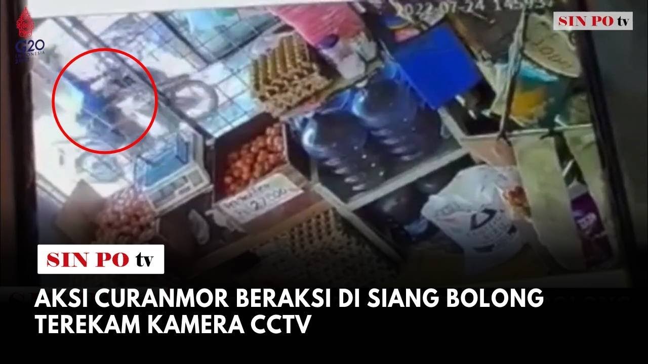 Aksi Curanmor Beraksi Di Siang Bolong Terekam Kamera CCTV