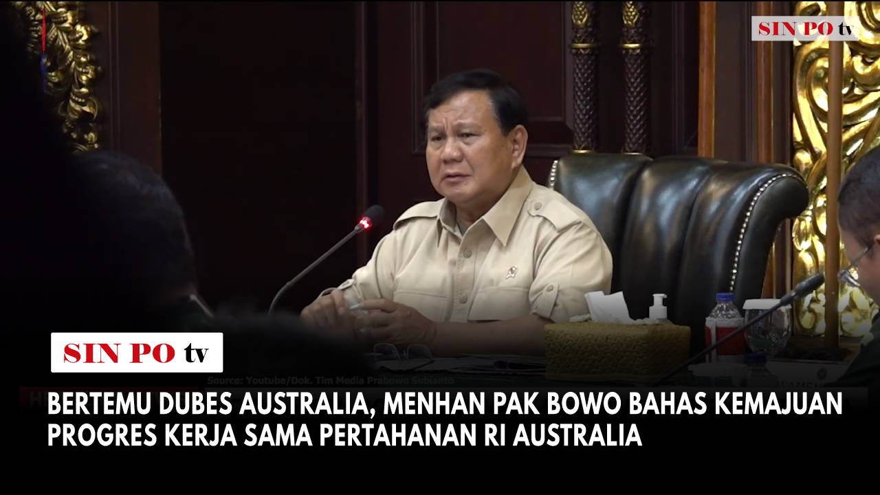 Menteri Pertahanan Indonesia Pak Bowo, menerima Kunjungan Kerja Duta Besar Australia