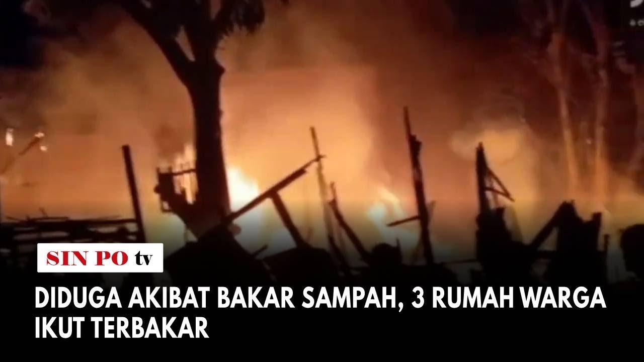 Diduga Akibat Bakar Sampah, 3 Rumah Warga Ikut Terbakar