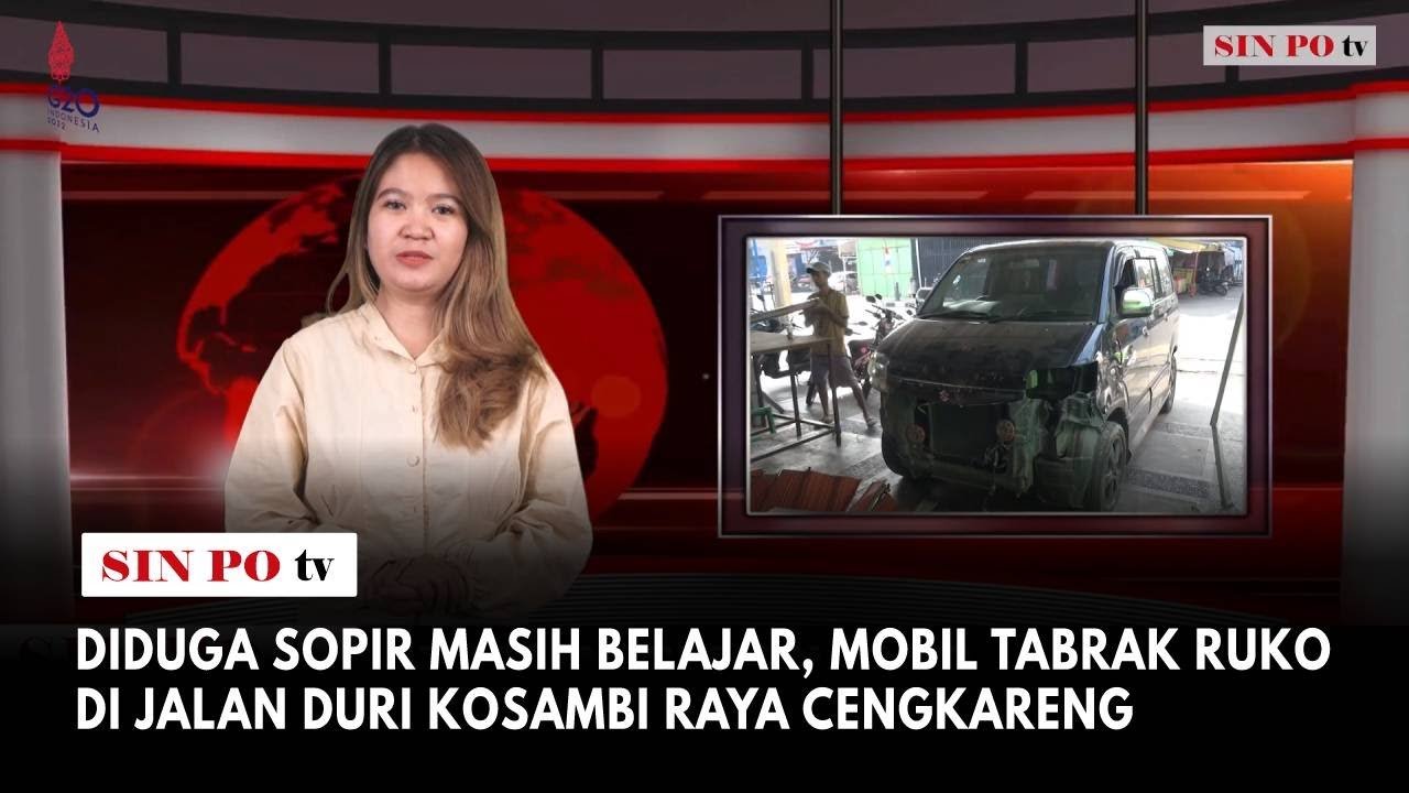 Diduga Sopir Masih Belajar, Mobil Tabrak Ruko Di Jalan Duri Kosambi Raya Cengkareng