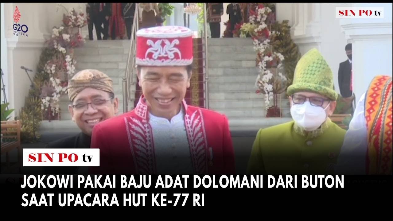 Jokowi Pakai Baju Adat Dolomani Dari Buton Saat Upacara HUT KE-77 RI