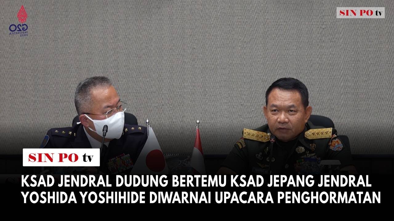 KSAD Jendral Dudung Bertemu KSAD Jepang Jendral Yoshida Yoshihide Diwarnai Upacara Penghormatan