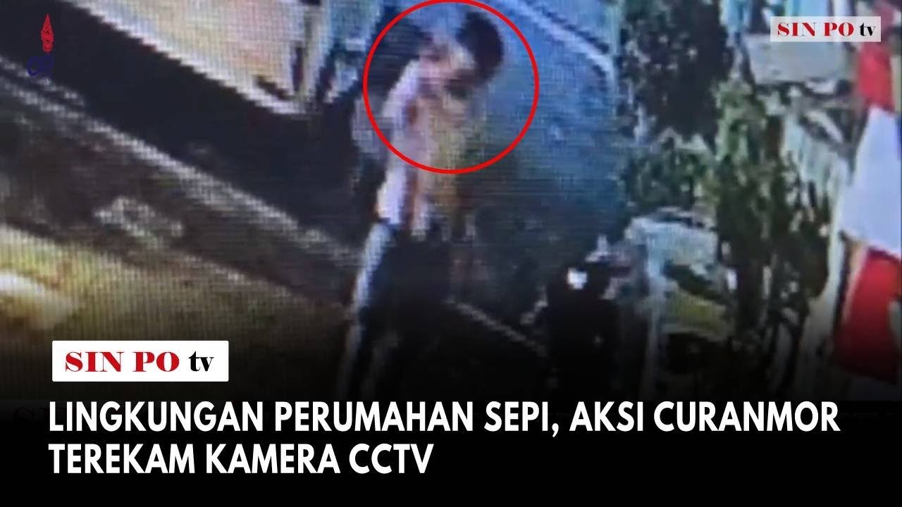 Lingkungan Perumahan Sepi, Aksi Curanmor Terekam Kamera CCTV