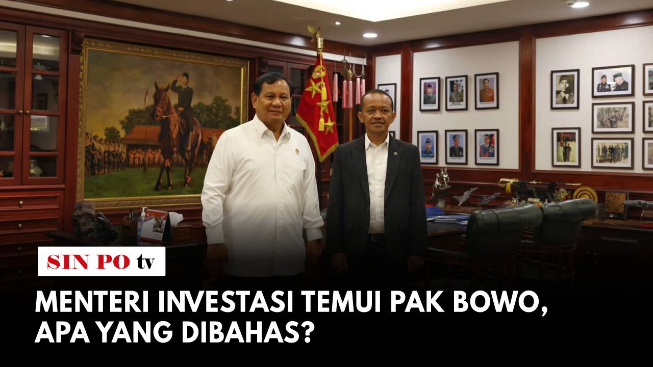 Menteri Pertahanan Pak Bowo menerima kunjungan Menteri Investasi Bahlil Lahadalia