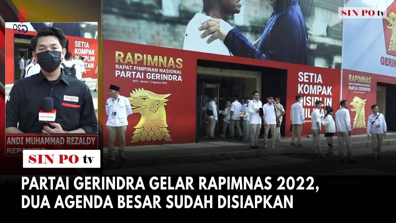 Partai Gerindra Gelar Rapimnas 2022, Dua Agenda Besar Sudah Disiapkan