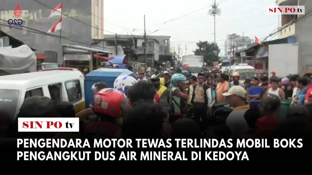 Pengendara Motor Tewas Terlindas Mobil Boks Pengangkut Dus Air Mineral Di Kedoya