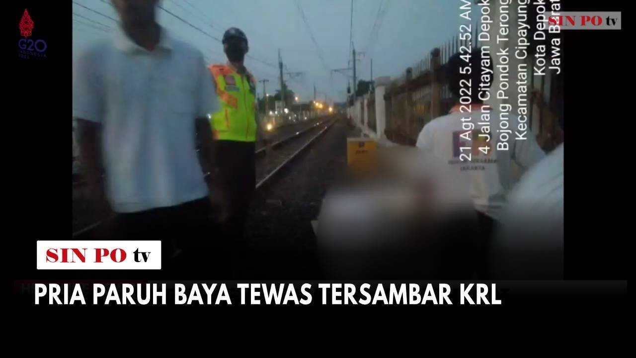 Pria Paruh Baya Tewas Tersambar KRL