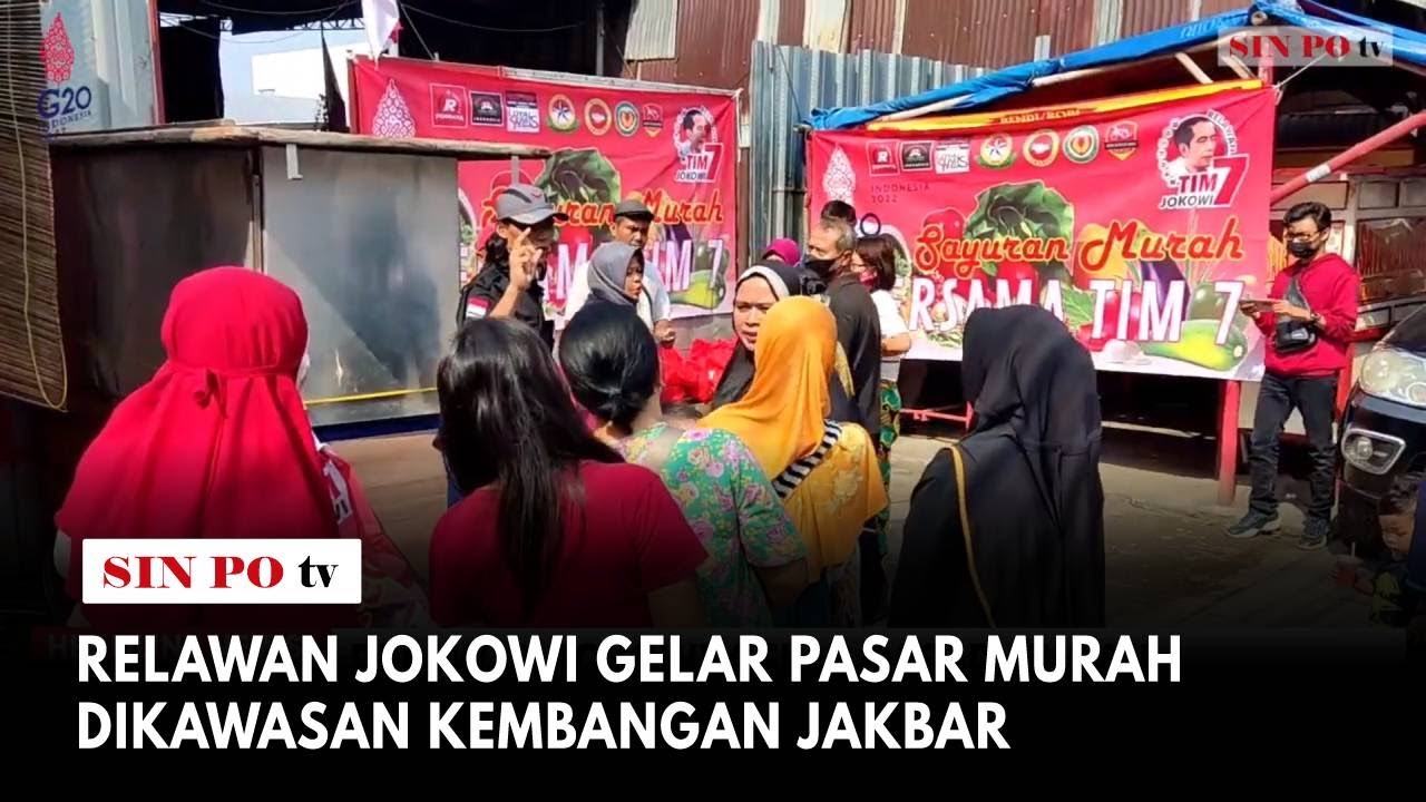 Relawan Jokowi Gelar Pasar Murah Dikawasan Kembangan Jakbar