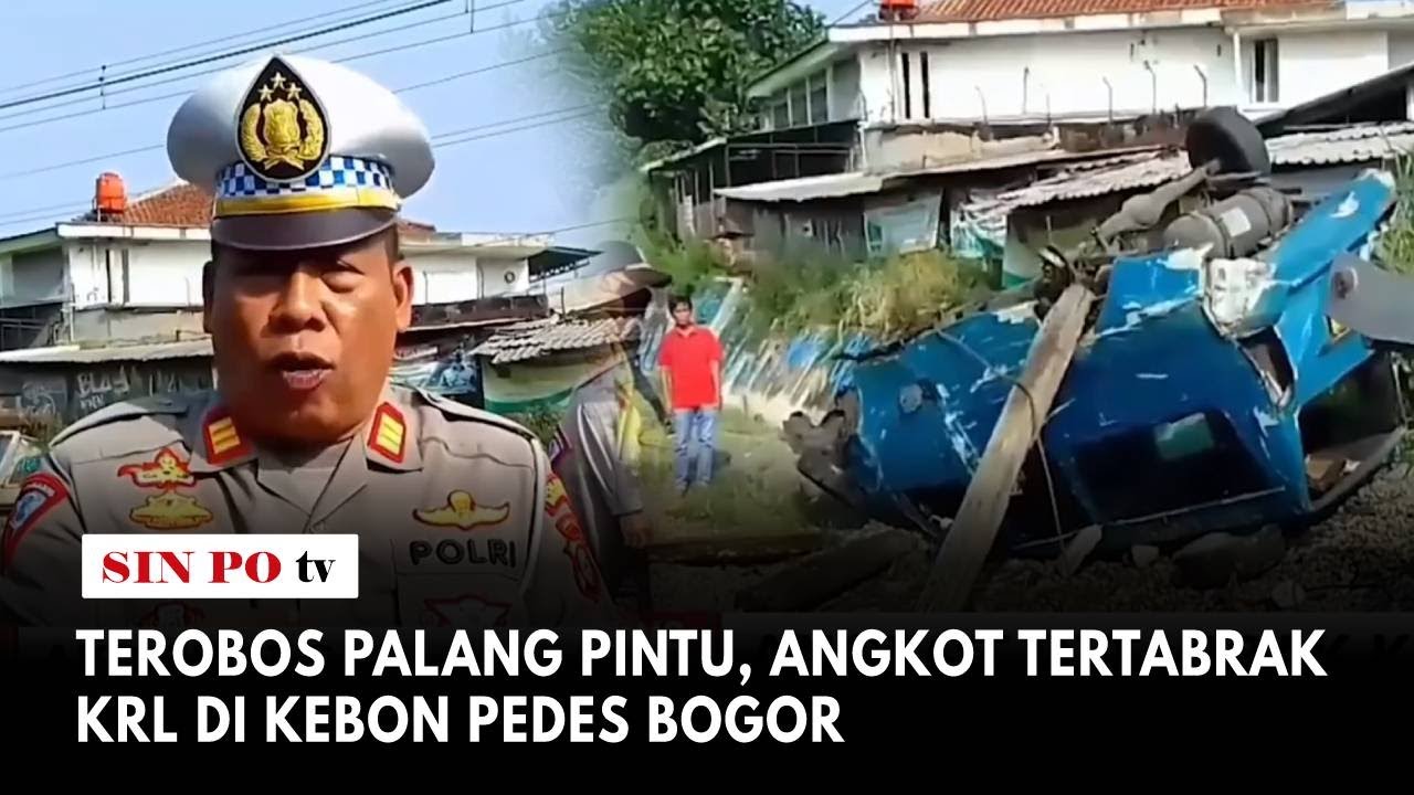 Terobos Palang Pintu, Angkot Tertabrak KRL Di Kebon Pedes Bogor