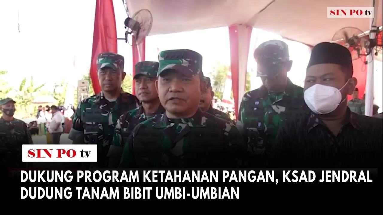 Dukung Program Ketahanan Pangan, KSAD Jendral Dudung Tanam Bibit Umbi-Umbian