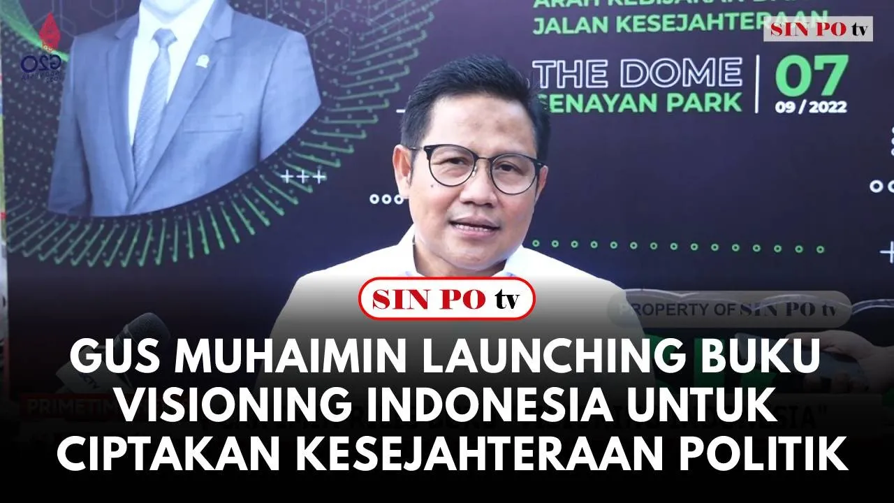 Gus Muhaimin Launching Buku Visioning Indonesia Untuk Ciptakan Kesejahteraan Politik