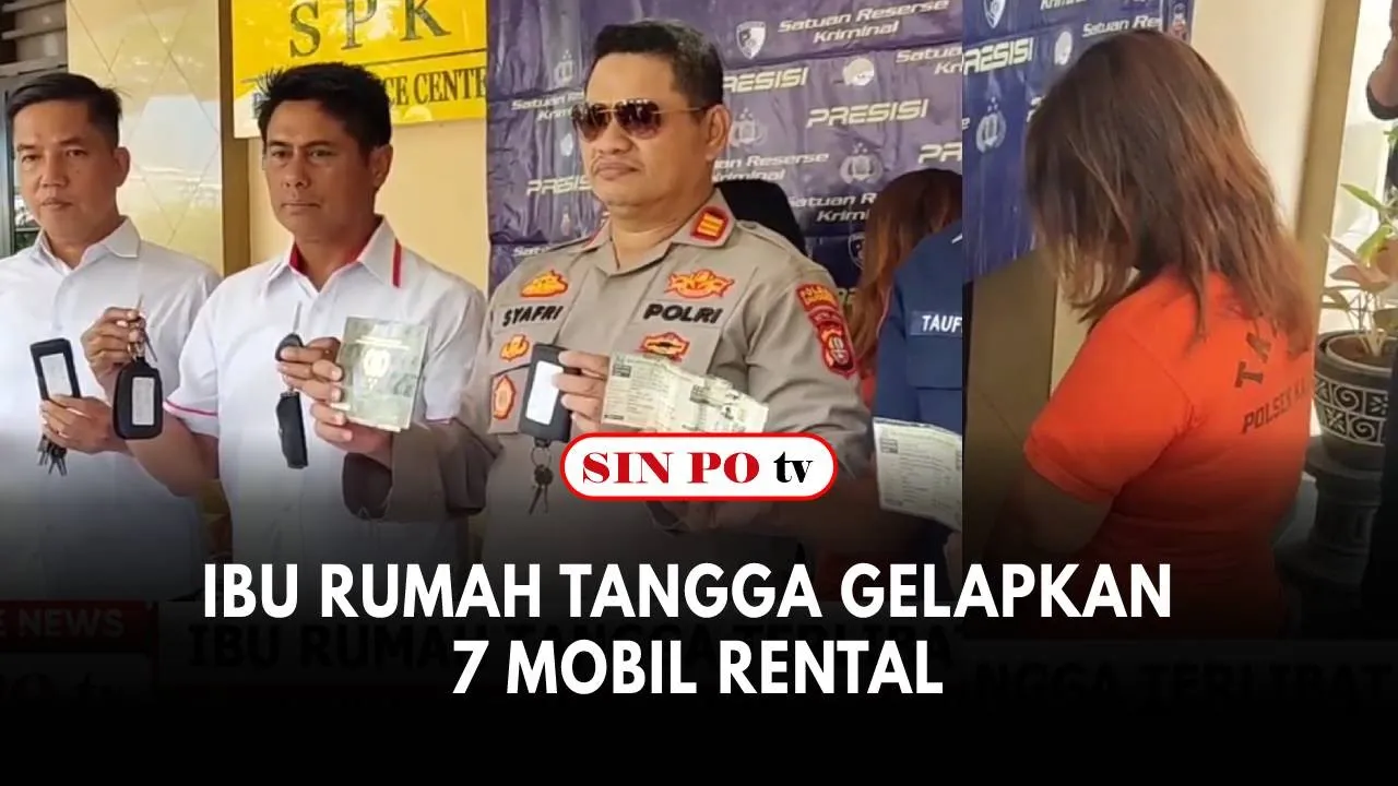 Ibu Rumah Tangga Gelapkan 7 Mobil Rental