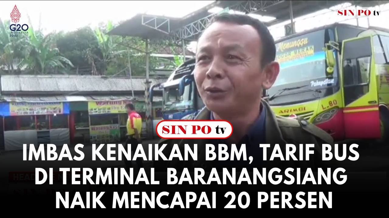 Imbas Kenaikan BBM, Tarif Bus Di Terminal Baranangsiang Naik Mencapai 20 Persen