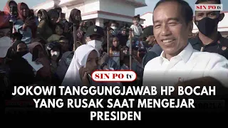 Jokowi Tanggungjawab Hp Bocah yang Rusak saat Mengejar Presiden