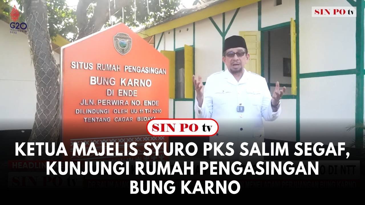 Ketua Majelis Syuro PKS Salim Segaf, Kunjungi Rumah Pengasingan Bung Karno