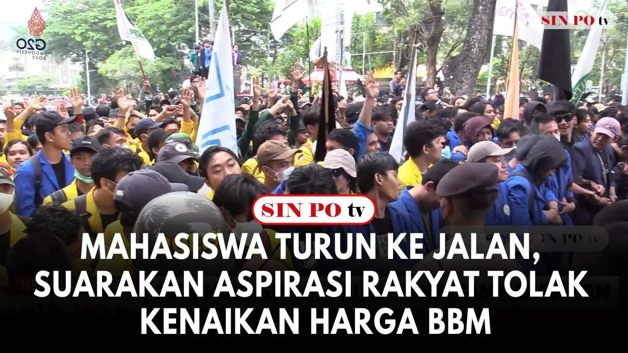 Mahasiswa Turun Ke Jalan, Suarakan Aspirasi Rakyat Tolak Kenaikan Harga BBM