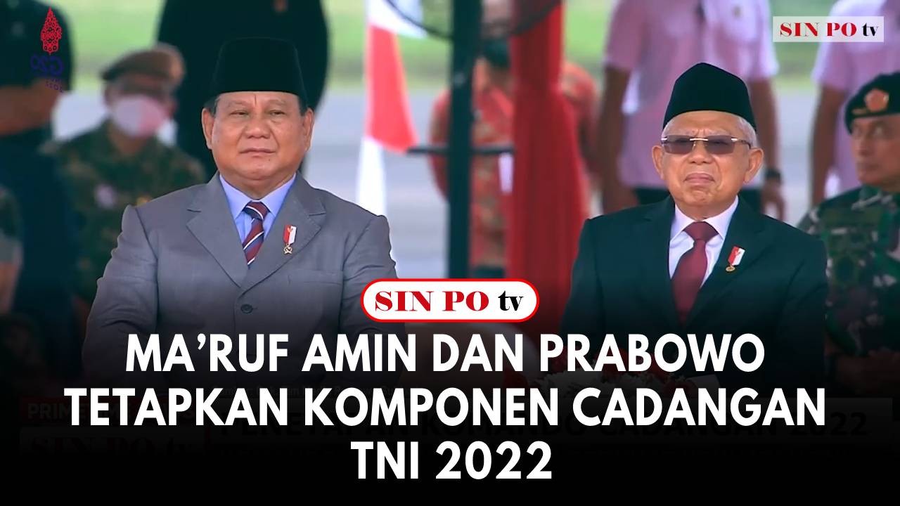 Wakil Presiden Indonesia Maaruf Amin dan Menteri Pertahanan RI Pak Bowo