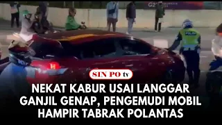 Nekat Kabur Usai Langgar Gage, Pengemudi Mobil Hampir Tabrak Polantas di Jalan Letjen S Parman