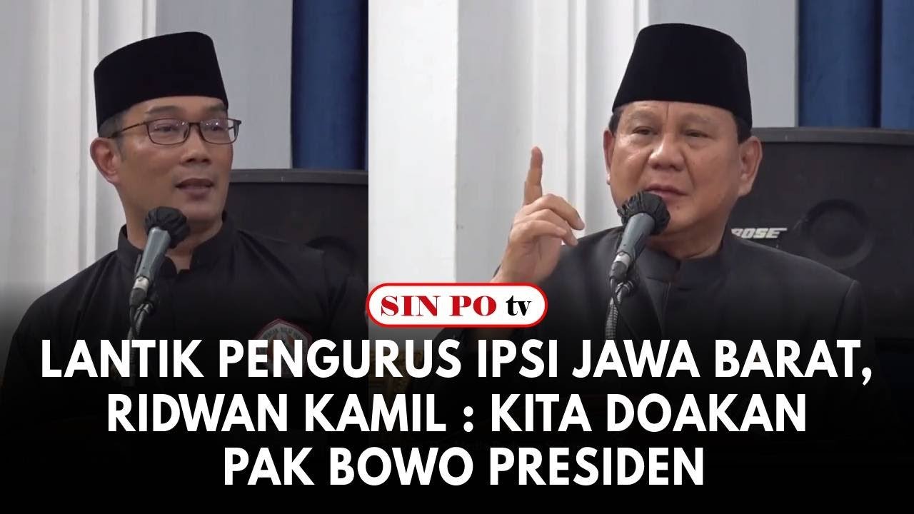 Pak Bowo Lantik Pengurus IPSI Jawa Barat, Ridwan Kamil : Kita Doakan Pak Bowo Presiden