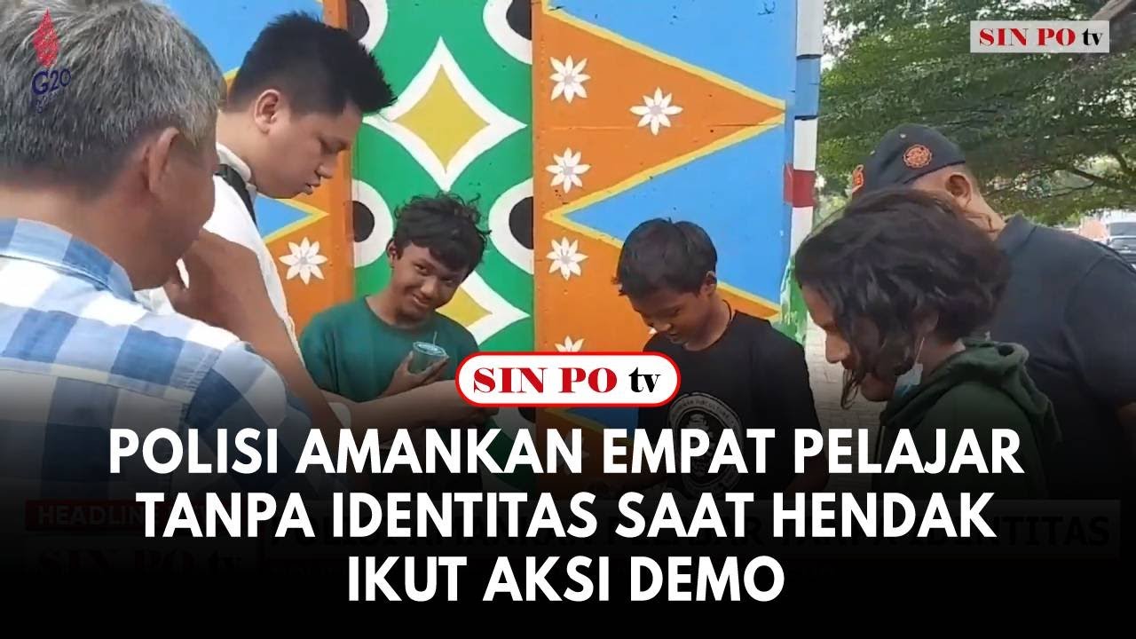 Polisi Amankan Empat Pelajar Tanpa Identitas Saat Hendak Ikut Aksi Demo