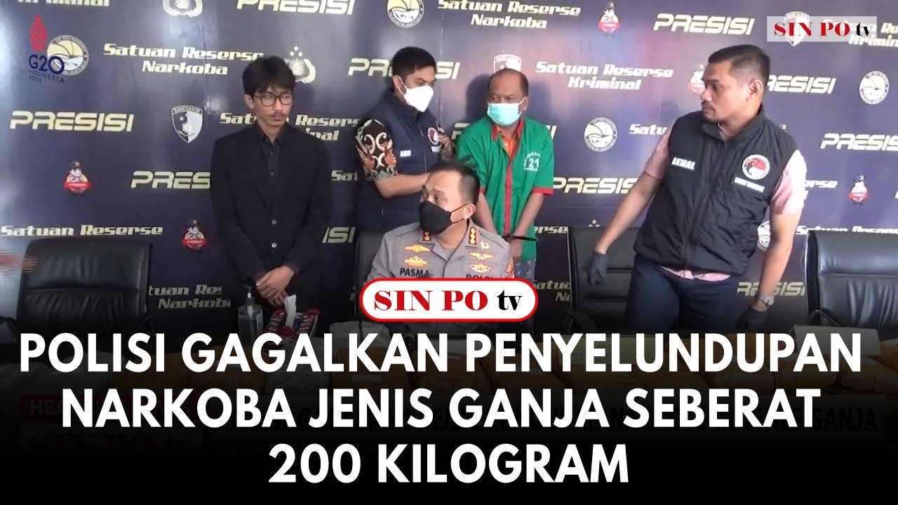 Polisi Gagalkan Penyelundupan Narkoba Jenis Ganja Seberat 200 Kilogram