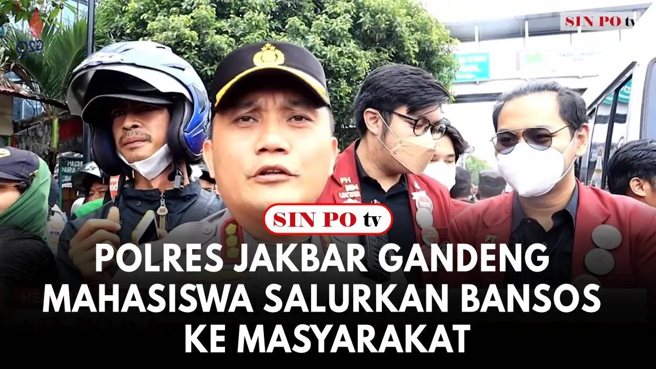 Polres Jakbar Gandeng Mahasiswa Salurkan Bansos Ke Masyarakat