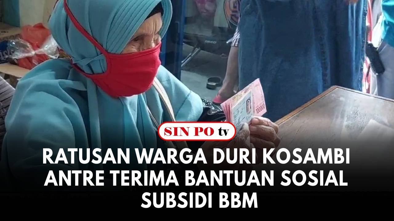 Ratusan Warga Duri Kosambi Antre Terima Bantuan Sosial Subsidi BBM