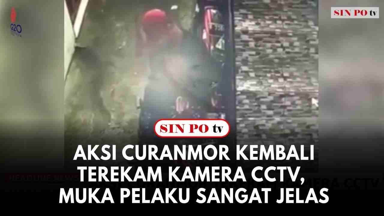 Aksi Curanmor Kembali Terekam Kamera CCTV, Muka Pelaku Sangat Jelas